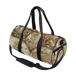 OuLian Duffel Bag Vintage Map Wallpapers - Cave Women Garment Gym Tote Bag Best Sports Bag For Boys -Vera Bradley Shop 51geYWIAmjL