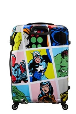 American Tourister Unisex_Adult Luggage Suitcase, Multicolored (Marvel Pop Art), L (75 Cm-88 L) -Vera Bradley Shop 51gribKWCFL
