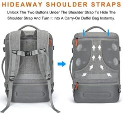 Carry On Backpack, Extra Large 40L Flight Approved Travel Backpack For Men & Women,Expandable Large Suitcase Backpacks With 4 Packing Cubes,Water Resistant Luggage Daypack Business Weekender Bag,Grey 13 Carry On Backpack, Extra Large 40L Flight Approved Travel Backpack For Men & Women,Expandable Large Suitcase Backpacks With 4 Packing Cubes,Water Resistant Luggage Daypack Business Weekender Bag,Grey -Vera Bradley Shop 51gs9FHRdPL