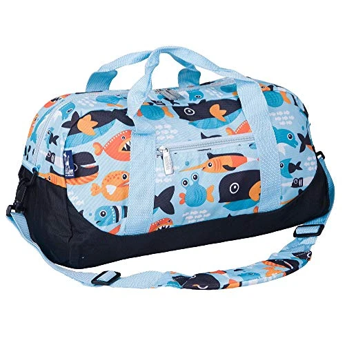 Wildkin Kids Overnighter Duffel Bags For Boys & Girls, Measures 18 X 9 X 9 Inches Duffel Bag For Kids, Carry-On Size & Ideal For School Practice Or Overnight Travel, BPA-free (Big Fish) 3 Wildkin Kids Overnighter Duffel Bags For Boys & Girls, Measures 18 X 9 X 9 Inches Duffel Bag For Kids, Carry-On Size & Ideal For School Practice Or Overnight Travel, BPA-free (Big Fish)