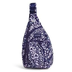 Vera Bradley Recycled Lighten Up Reactive Mini Sling Backpack, Belle Paisley