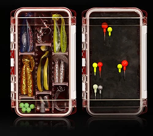 LIZHOUMIL 1pcs Fishing Tackle Box Waterproof, Tackle Trays Transparent Fishing Tackle Storage Organizer Boxes With DIY Dividers Blue 7 LIZHOUMIL 1pcs Fishing Tackle Box Waterproof, Tackle Trays Transparent Fishing Tackle Storage Organizer Boxes With DIY Dividers Blue - Image 5