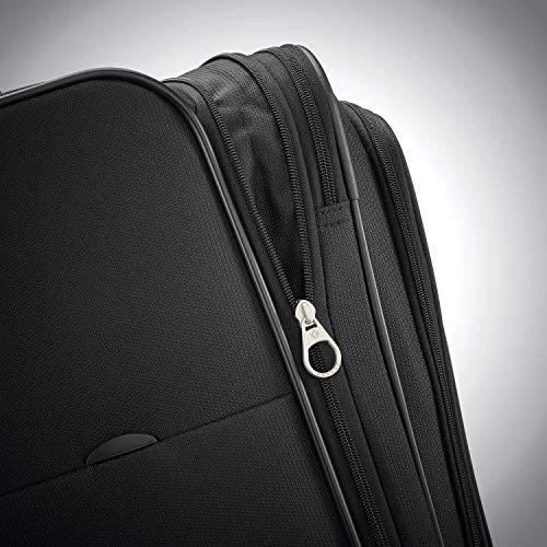 Samsonite Ascella X Softside Expandable Luggage With Spinner Wheels, Black, Checked-Medium 25-Inch 5 Samsonite Ascella X Softside Expandable Luggage With Spinner Wheels, Black, Checked-Medium 25-Inch - Image 3