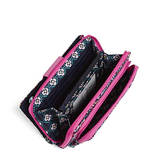 Vera Bradley Iconic Deluxe All Together Crossbody, Signature Cotton, Kaleidoscope 5 Vera Bradley Iconic Deluxe All Together Crossbody, Signature Cotton, Kaleidoscope - Image 3