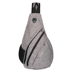 Freewander Nylon Sling Bag Shoulder Back Packs Crossbody Pack Chest Bags Black For Men (Gray)