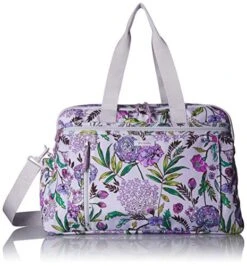 Vera Bradley Lighten Up Weekender Travel Bag, Lavender Botanical