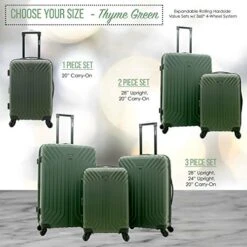 Wrangler Auburn Hills Hardside Spinner Luggage, Thyme Green, Carry-On 20-Inch 15 Wrangler Auburn Hills Hardside Spinner Luggage, Thyme Green, Carry-On 20-Inch -Vera Bradley Shop 51i25 QAGAL