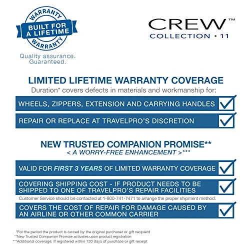 Travelpro Luggage Crew 11 16" Carry-On Rolling Tote Suitcase, Indigo 6 Travelpro Luggage Crew 11 16" Carry-On Rolling Tote Suitcase, Indigo - Image 4