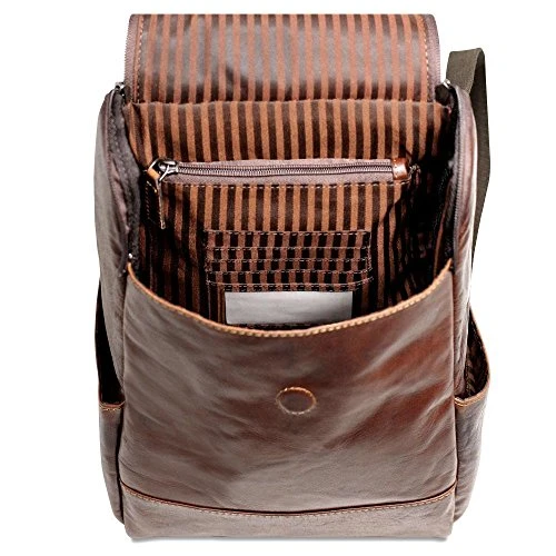 Jack Georges Voyager Collection Convertible Crossbody Backpack Brown 4 Jack Georges Voyager Collection Convertible Crossbody Backpack Brown - Image 2