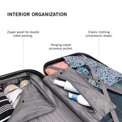 Kenneth Cole Reaction Out Of Bounds Luggage Collection Lightweight Durable Hardside 4-Wheel Spinner Travel Suitcase Bags, Midnight Black, 2-Piece Set (20" & 28") -Vera Bradley Shop 51iCIHm8sIL e8c8c3cf e0ff 4ff9 a79b e391de0083e3