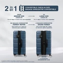 Travelpro Runway 2 Piece Luggage Set, Carry-on & Convertible Medium To Large 28-Inch Check-in Hardside Expandable Luggage, 8 Spinner Wheels, TSA Lock, Hardshell Suitcase, Teal Blue 15 Travelpro Runway 2 Piece Luggage Set, Carry-on & Convertible Medium To Large 28-Inch Check-in Hardside Expandable Luggage, 8 Spinner Wheels, TSA Lock, Hardshell Suitcase, Teal Blue -Vera Bradley Shop 51ip1Ixia9L