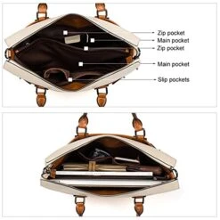 Bostanten Leather Briefcase Messenger Satchel Bags Laptop Handbags For Women 12 Bostanten Leather Briefcase Messenger Satchel Bags Laptop Handbags For Women -Vera Bradley Shop 51ixKFssVYL