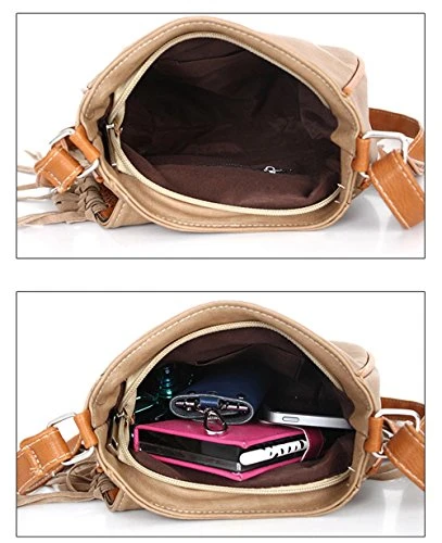 Bibitime Womens Retro Vintage Fringe Tassel Shoulder Bag Handbags Messenger Bag Girl Crossbody 7 Bibitime Womens Retro Vintage Fringe Tassel Shoulder Bag Handbags Messenger Bag Girl Crossbody - Image 5