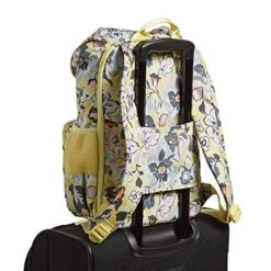 Vera Bradley Womens Recycled Lighten Up Reactive Daytripper Backpack Bookbag, Sunny Garden, One Size US -Vera Bradley Shop 51jV8tTFb6L