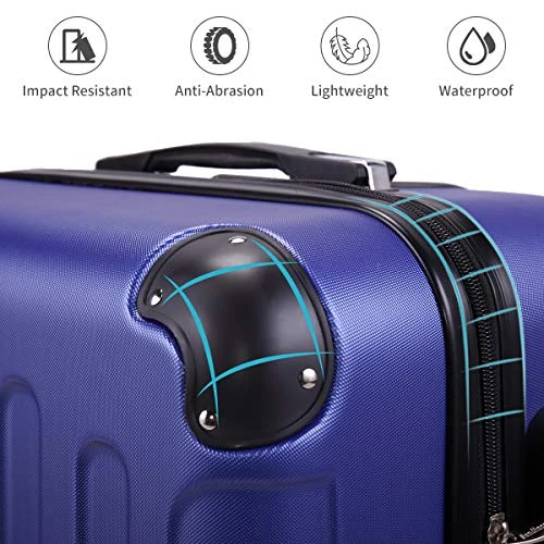 Sandinrayli Luggage Set, Lightweight & Durable Travel Suitcase With Spinner Wheels, 20” 24” 28” Hardside Spinner Set 5 Sandinrayli Luggage Set, Lightweight & Durable Travel Suitcase With Spinner Wheels, 20” 24” 28” Hardside Spinner Set - Image 3