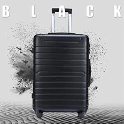 3 Piece Set Luggage Spinner Hardshell Lightweight Durable Suitcase TSA Lock, Women Men Teens Home Outdoor School Travel Carry On Luggage Sets, 20/24/28 Inch Black 12 3 Piece Set Luggage Spinner Hardshell Lightweight Durable Suitcase TSA Lock, Women Men Teens Home Outdoor School Travel Carry On Luggage Sets, 20/24/28 Inch Black -Vera Bradley Shop 51kQAdJLZaS