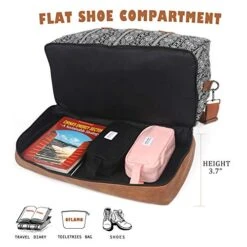 Oflamn Weekender Bag For Women Carry-On Luggage Bohemian style Duffle Bag Overnight Bags 3-4 Day' Travel Bags With Separated Shoes Compartment -Vera Bradley Shop 51kZYrSTDJL