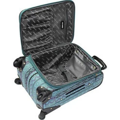 Steve Madden Designer 20 Inch Luggage Collection - Lightweight Softside Expandable Suitcase For Men & Women - Durable Carry On Bag With 4-Rolling Spinner Wheels (Legends Turquoise) 11 Steve Madden Designer 20 Inch Luggage Collection - Lightweight Softside Expandable Suitcase For Men & Women - Durable Carry On Bag With 4-Rolling Spinner Wheels (Legends Turquoise) -Vera Bradley Shop 51kkqKyzt L
