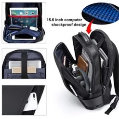 Laptop Backpack Business 15.6 Inch Waterproof Secure Crossbody Laptop Backpack Scratchproof Anti-Theft Laptop Rucksack USB Charging And Water Resistant College Slim Office Men Backpack -Vera Bradley Shop 51l6R7Np0YL