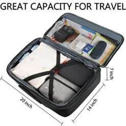 Travel Backpack, 40L Flight Approved Carry On Backpack For Men & Women, Vancropak Expandable Large Luggage Backpack Daypack Water Resistant Lightweight Business Weekender Bag, Black -Vera Bradley Shop 51lej 41AfL