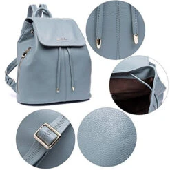 Bostanten Women'S Leather Backpack Purse Travel School Bag Casual Mini Daypack Newblue 13 Bostanten Women'S Leather Backpack Purse Travel School Bag Casual Mini Daypack Newblue -Vera Bradley Shop 51lizI5JQ8L