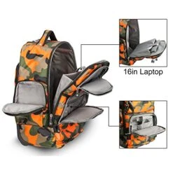 20 Inches Big Storage Multifunction Travel Wheeled Rolling Backpack Luggage Books Laptop Bag By HollyHOME -Vera Bradley Shop 51llJO1mGtL