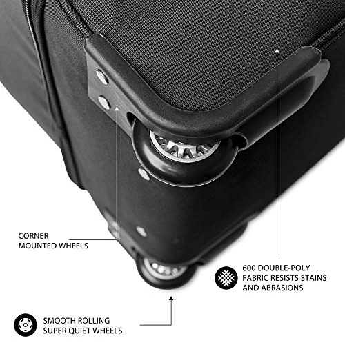 NFL New Orleans Saints Rolling Drop-Bottom Duffel Bag 4 NFL New Orleans Saints Rolling Drop-Bottom Duffel Bag - Image 2