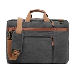 CoolBELL Convertible Backpack Shoulder Bag Messenger Bag Laptop Case Business Briefcase Leisure Handbag Multi-Functional Travel Rucksack Fits 17.3 Inch Laptop For Men/Women (Canvas Dark Grey) 17 CoolBELL Convertible Backpack Shoulder Bag Messenger Bag Laptop Case Business Briefcase Leisure Handbag Multi-Functional Travel Rucksack Fits 17.3 Inch Laptop For Men/Women (Canvas Dark Grey) -Vera Bradley Shop 51mTvQmw9 L