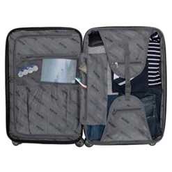 Kenneth Cole Reaction Reverb 20" Carry-On Expandable Luggage Lightweight Hardside 8-Wheel Spinner Travel Suitcase Bag, Smokey Purple, Inch -Vera Bradley Shop 51mfTHVFatL