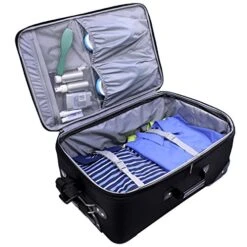 U.S. Traveler New Yorker Lightweight Softside Expandable Travel Rolling Luggage Set, Blue, 4-Piece (15/21/25/29) -Vera Bradley Shop 51mmdG0LLYL fa2212ff 8490 43d2 9eef 647167a14ebf