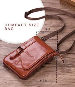 Hengwin Crossbody Shoulder Bag Men Purse Leather Phone Holster IPhone Pouch Case -Vera Bradley Shop 51mwFxgkFLL