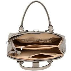 Banuce Gray Real Leather Handbags For Women Business Work Briefcase Shoulder Messenger Bag For -Vera Bradley Shop 51n8uelyL2L