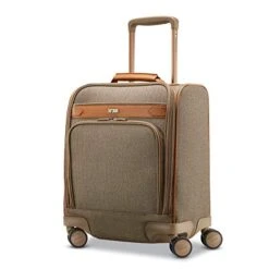 Hartmann Herringbone Deluxe Underseat Carry On Spinner, Terracotta