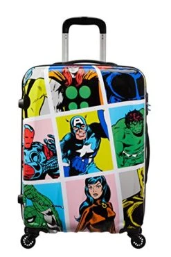 American Tourister Unisex Adults’ Luggage Suitcase, Multicolored (Marvel Pop Art), M (65 Cm - 62.5 L) -Vera Bradley Shop 51nWt23XO1L