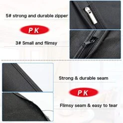 Zilink Garment Bags Suit Bags For Storage And Travel 54 Inches Breathable Dust-Proof Dress Protector Bag With Clear Window For Suit, Dresses, Winter Coat, Pack Of 3 -Vera Bradley Shop 51nZkxbpVKL