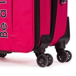 Cloe Checked Medium 24 Inch Water-Resistant Luggage With 360º-spinner Wheels In Magenta Color -Vera Bradley Shop 51ndMCzoNnL