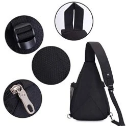 SINOKAL Sling Bag Chest Shoulder Backpack Casual Crossbody Shoulder Triangle Packs Daypacks For Men Women Canvas Digital Camera Bags With Charging Port For Sport Outdoor Gym Travel Hiking (Black) 15 SINOKAL Sling Bag Chest Shoulder Backpack Casual Crossbody Shoulder Triangle Packs Daypacks For Men Women Canvas Digital Camera Bags With Charging Port For Sport Outdoor Gym Travel Hiking (Black) -Vera Bradley Shop 51o78rxNGpL