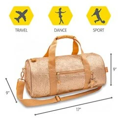 Bixbee Girls' Little Duffle, Gold -Vera Bradley Shop 51ofkXZMoHS