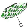 Reverse Umbrella, Holiday Christmas Green Tre Inverted Umbrella,UV Protection Windproof Umbrella C-Shaped Handle Double Layer Reverse For Car Outdoor Use -Vera Bradley Shop 51pN3WDfhNL