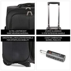 Large Capacity Maximum Allowance 22x14x9 All Parts Carry On Luggage Bag | Rolling Travel Suitcase Lightweight Small Soft Trolley For Women | Approved By Delta, United, Southwest & Many More -Vera Bradley Shop 51pO 1hNG5L