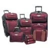 Travel Select Amsterdam Expandable Rolling Upright Luggage, Burgundy, 8-Piece Set -Vera Bradley Shop 51pSCf3FAoL