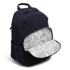 Vera Bradley Women's Microfiber Campus Backpack, Classic Navy, One Size -Vera Bradley Shop 51pVP75HBIL