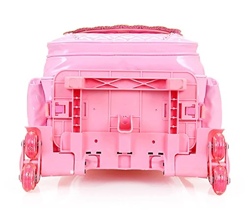 Meetbelify Rolling Backpacks For Girls School Bags Trolley Handbag With Lunch Bag Style B-Pink 8 Meetbelify Rolling Backpacks For Girls School Bags Trolley Handbag With Lunch Bag Style B-Pink - Image 6