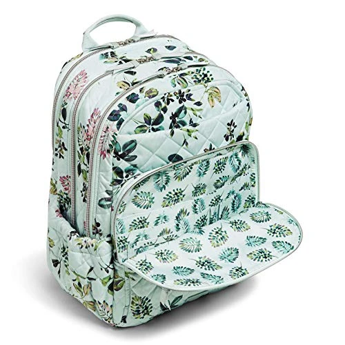 Vera Bradley Performance Twill XL Campus Backpack, Seawater Blooms 6 Vera Bradley Performance Twill XL Campus Backpack, Seawater Blooms - Image 4