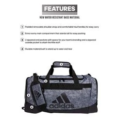 Adidas Defender 4 Medium Duffel Bag, Jersey Onix Grey/Black, One Size -Vera Bradley Shop 51psYU6eZTL