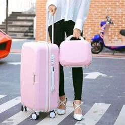 Fashion Wheels Suitcases And Travel Bags Valise Cabine Valiz Koffer Suitcase Maletas Carry On Rolling Luggage,Red,22 -Vera Bradley Shop 51pzaSDJbzL