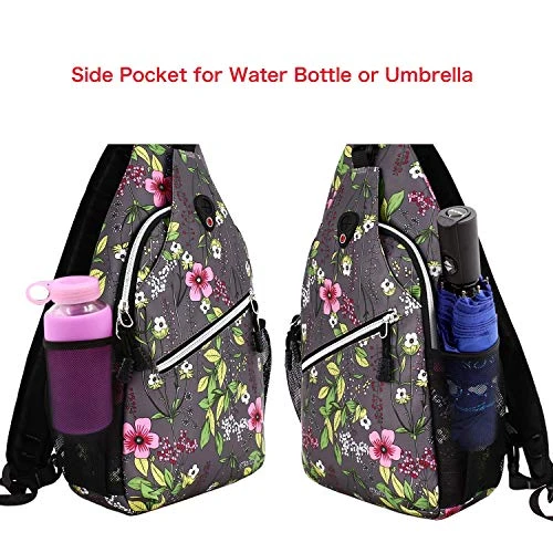 MOSISO Sling Backpack,Travel Hiking Daypack Periwinkle Crossbody Shoulder Bag, Gray 4 MOSISO Sling Backpack,Travel Hiking Daypack Periwinkle Crossbody Shoulder Bag, Gray - Image 2