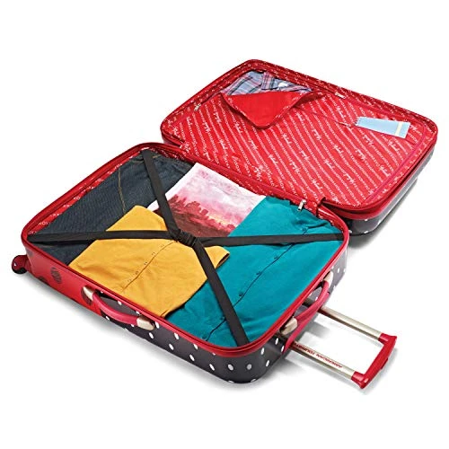 AMERICAN TOURISTER Kids' Disney Hardside Luggage With Spinner Wheels, Minnie Mouse Red Bow, 2-Piece Set (21/28) 9 AMERICAN TOURISTER Kids' Disney Hardside Luggage With Spinner Wheels, Minnie Mouse Red Bow, 2-Piece Set (21/28) - Image 7