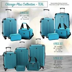 Travelers Club Sky+ Luggage Set, Teal, 3 Piece 29 Travelers Club Sky+ Luggage Set, Teal, 3 Piece -Vera Bradley Shop 51qk4J DX5L 15fbb556 e7cf 40e6 aa57 b1f4803a2c01