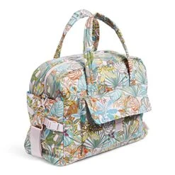 Vera Bradley Women's Utility Travel Bag, Rain Forest Canopy-Recycled Cotton, One Size -Vera Bradley Shop 51qpClSHRlS